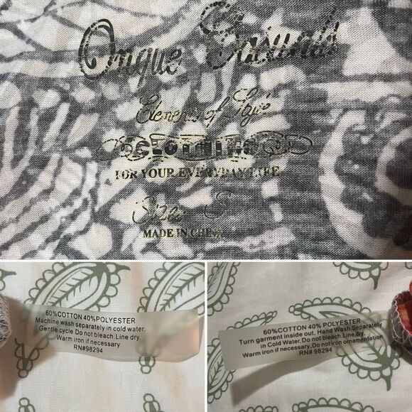 Onque Casuals Abstract Rome Cardigan Set Black White Embellished Beading S - Picture 10 of 11